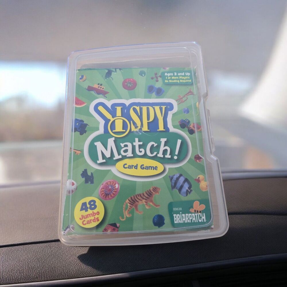 I Spy Match Card Game - In Travel Box Perfect For Vacay ,3 And Up